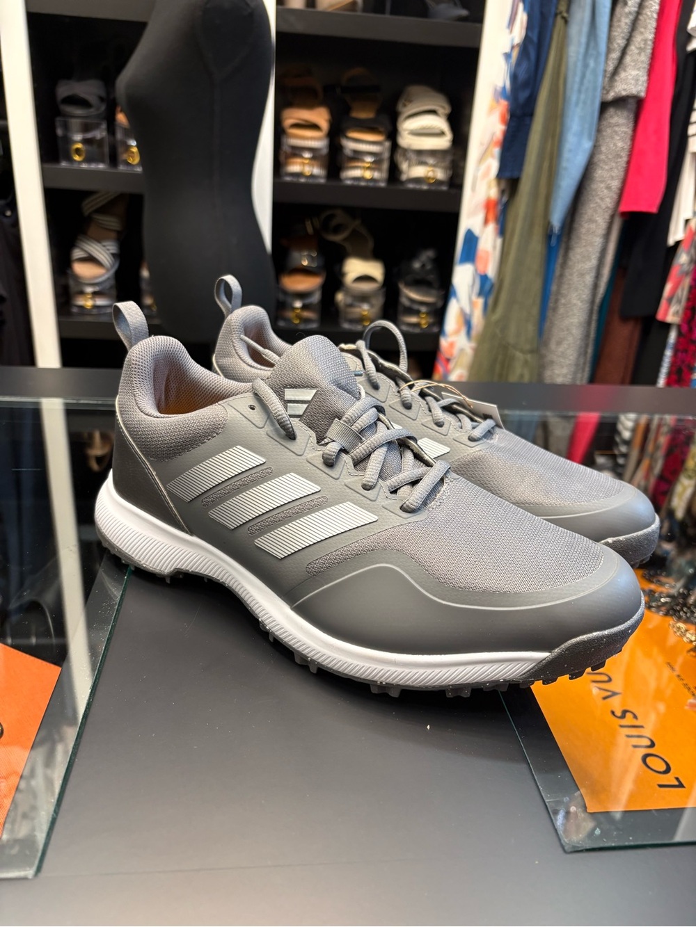 adidas Gray and White Men's Golf ⛳️ Sneakers